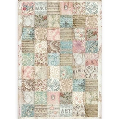 Papel de arroz A3 Passion Patchwork - Stamperia