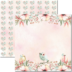 Papel para scrapbooking Coleção Passarinhos 4