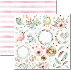 Papel para scrapbooking Coleção Passarinhos 5