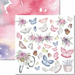 Papel para scrapbooking Coleção Butterfly 10