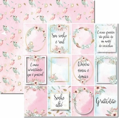 Papel para scrapbooking Coleção Passarinhos 10