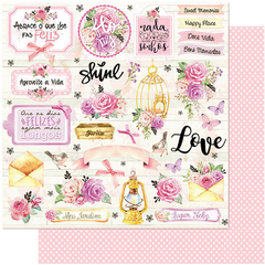Papel para scrapbooking Litoarte - SD-1107