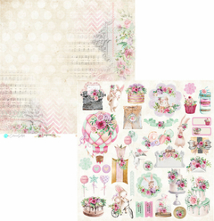 Papel para scrapbooking Coleção Surprise - Folha 2