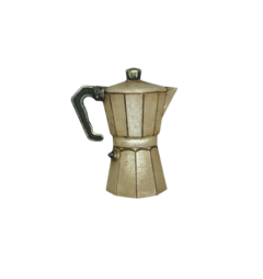 Aplique de Resina Pintado - Cafeteira Italiana - comprar online