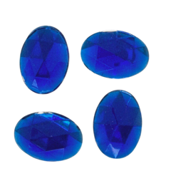 Chaton oval sextavado - 13x25 - Azul - comprar online