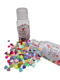 Enchimento para Shaker Mini Corações coloridos - comprar online
