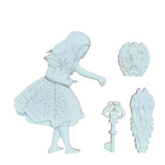 Aplique de Resina - Alice - comprar online