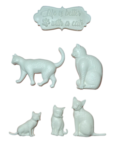 Aplique de Resina - Gatinhos 1 - comprar online