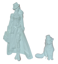 Aplique de Resina - Lady Vagabond e Gato - comprar online