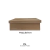 Caixa retangular 14 x 22,5 x 7 em mdf c/ tampa sapato