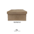 Caixa quadrada 15 x 15 x 7 em mdf c/ tampa sapato