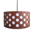 Imagem do Luminária lustre redondo vintage mdf 35cm c/ lâmpada
