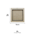 Moldura quadrada em mdf - comprar online