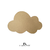 Nuvem caixa infantil c/ led 35,5 x 2,5 x 22,5cm em mdf - Fazendo Arte - Artesanato e Quadros
