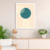 Quadro abstrato geométrico azul e branco - comprar online