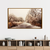 Quadro decorativo paisagem inverno árvores marrom