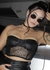 CORSET FOXY (glitter preto liso)