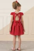 Vestido Vermelho Love na internet