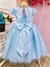 Vestido Infantil Longo Azul Bebê Dama de Honra na internet