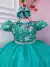 Vestido Infantil Dama de Honra Juvenil Longo Verde Tiffany - loja online