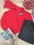 Conjunto De Inverno Vermelho Com Touca