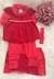 Saída de maternidade Suedine Vermelho