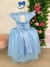 Vestido Infantil Longo Azul Bebê Dama De Honra na internet