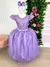 Vestido Infantil Longo Lilás Dama De Honra