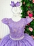 Vestido Infantil Longo Lilás Dama De Honra - comprar online