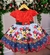 Vestido Infantil Temático Minnie Vermelho Luxo