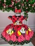Vestido Infantil Minnie Vermelho Luxo