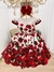 Vestido Vermelho Floral Infantil Luxo Festa - Magbaby Moda Infantil | Vestido Infantil, Vestido Temático, Vestido Batizado