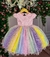 VESTIDO INFANTIL ARCO ÍRIS LUXO