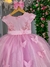 Vestido Infantil Jardim Encantado Rosa Luxo - comprar online