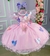 Vestido Infantil Jardim Encantado Rosa Luxo - Magbaby Moda Infantil | Vestido Infantil, Vestido Temático, Vestido Batizado