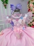 Vestido Infantil Jardim Encantado Rosa Luxo - loja online