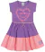 Vestido Infantil Roxo Com Rosa