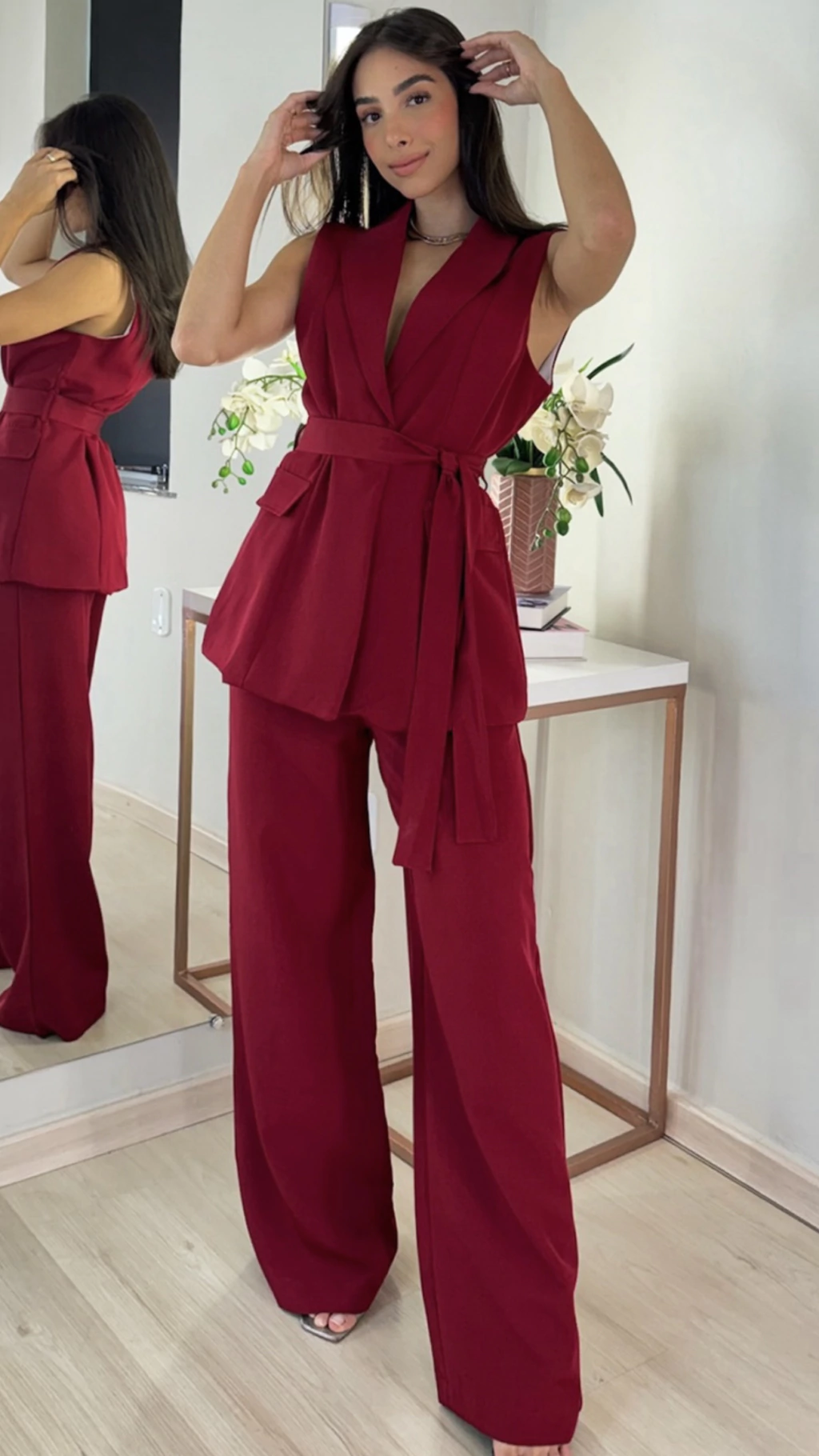 conjunto Maju - vinho