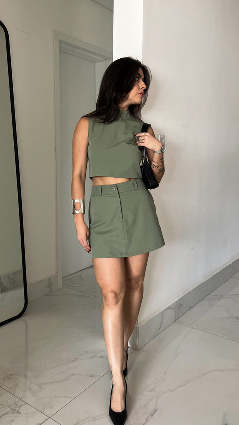 short saia amora Verde - comprar online