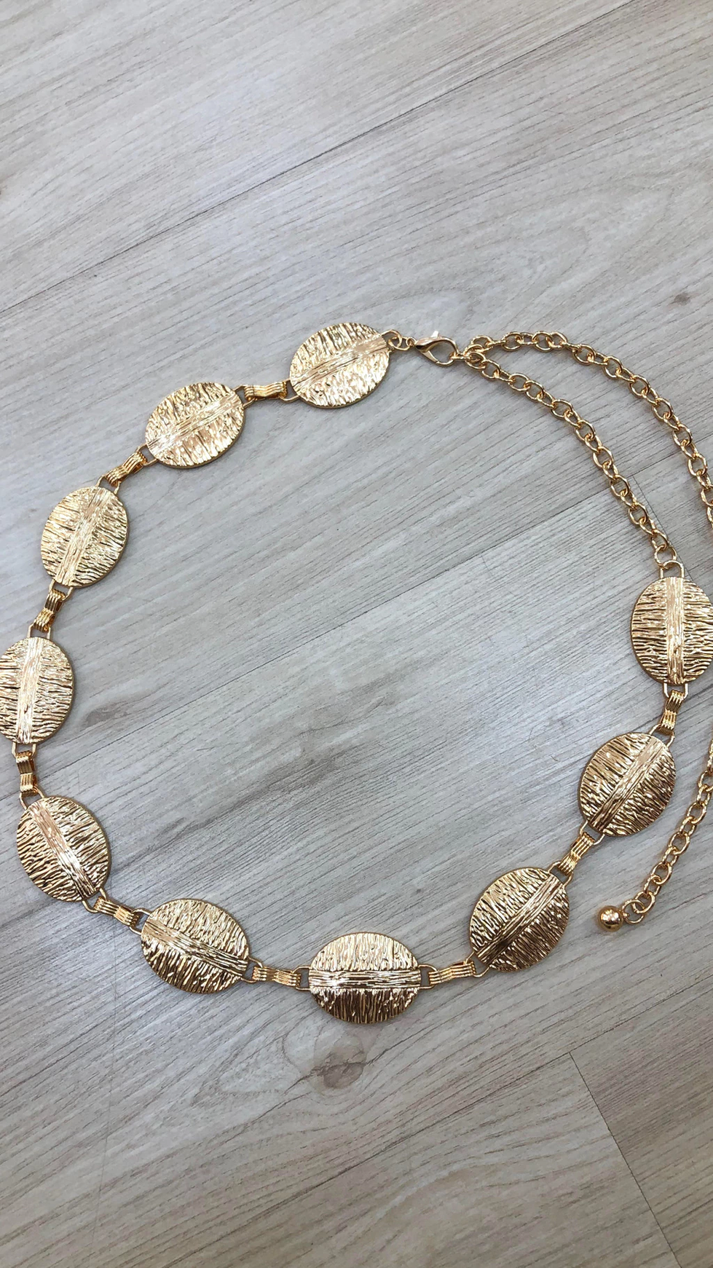 cinto corrente dourado