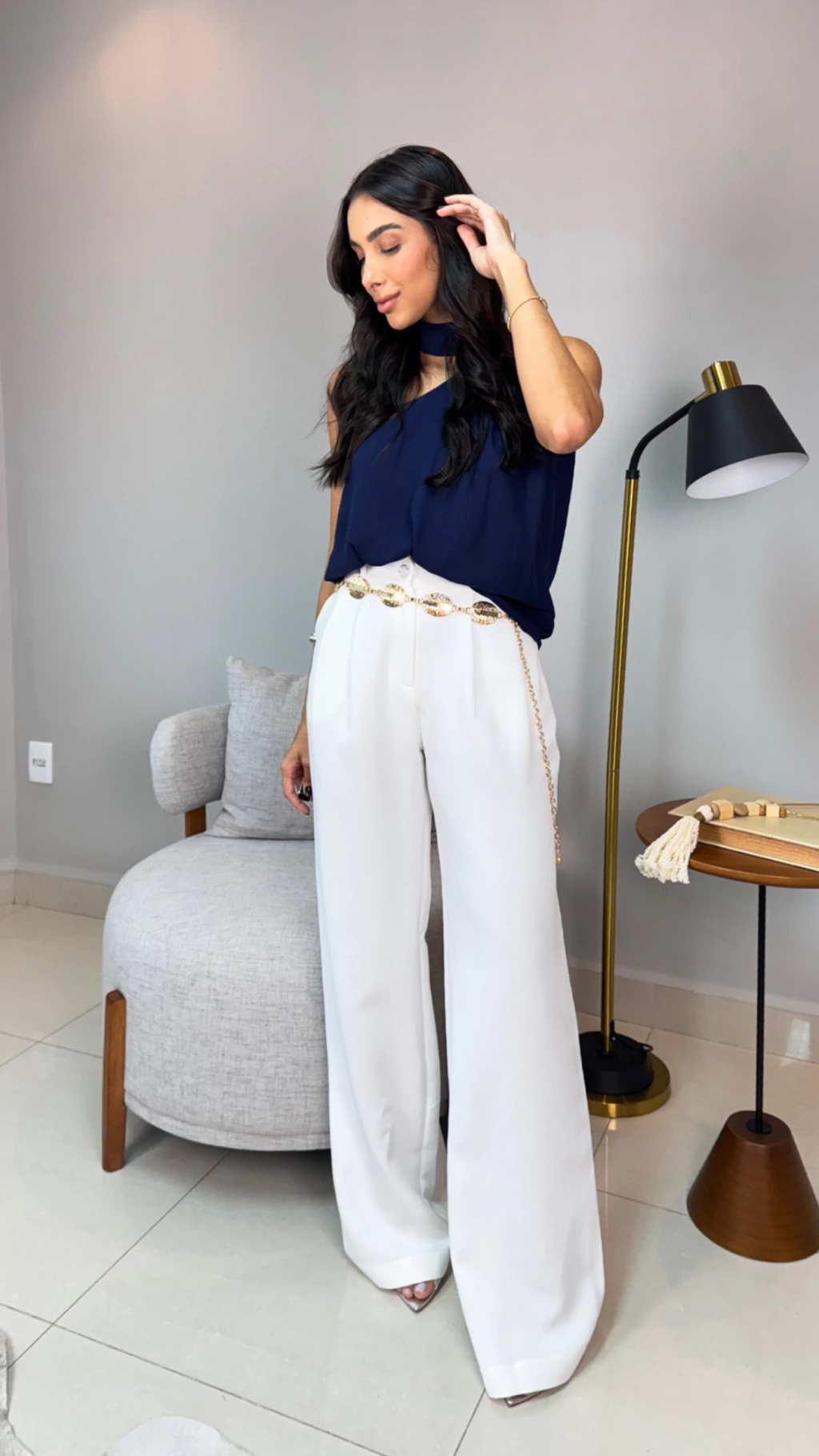 Pantalona Celina Branca