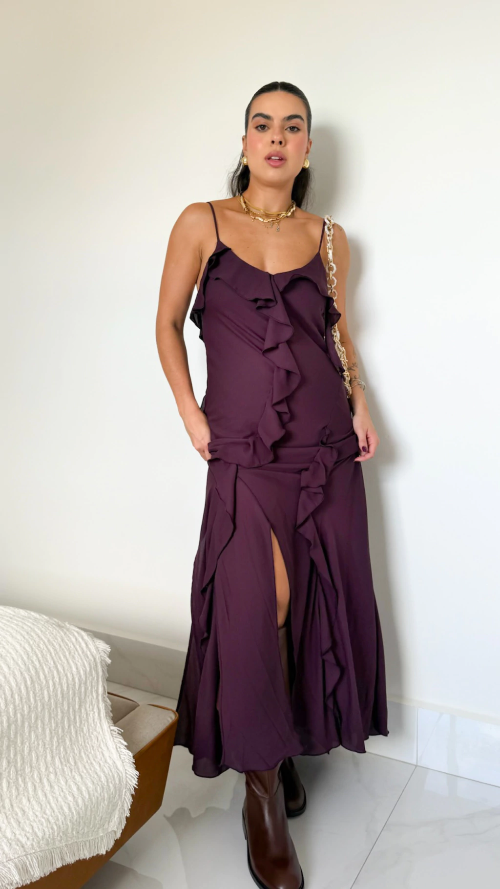 vestido Luna Uva