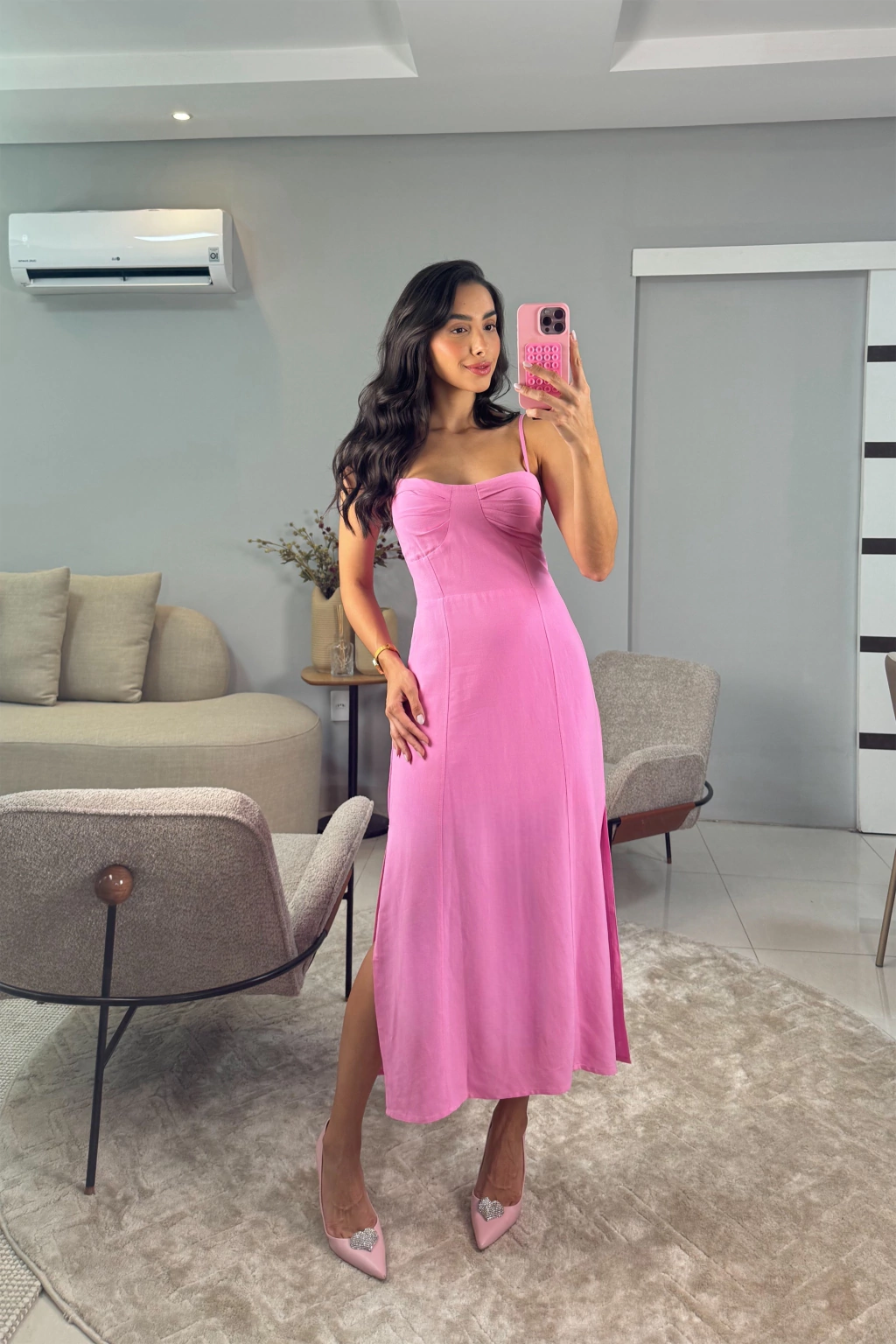Vestido Ísis Rosa