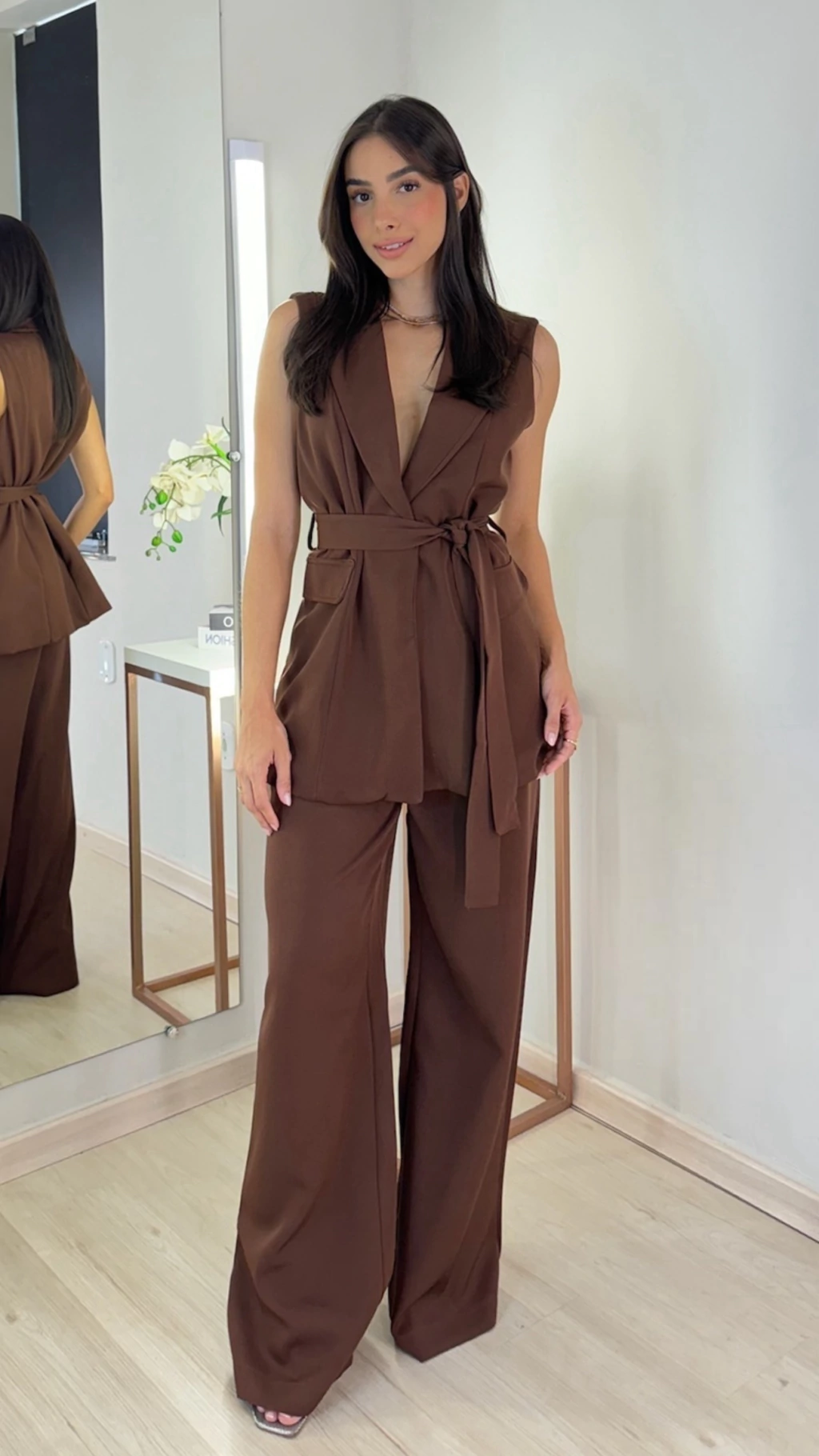 conjunto Maju marrom