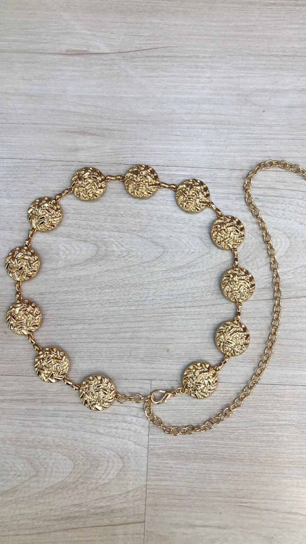 cinto corrente dourado