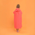 Poncho de Toalla. Coral. Talle 2 (6 a 9 años) - comprar online