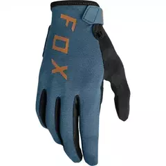 GUANTES FOX RANGER GLOVE GEL VERDE OSCURO LOGO MARRON