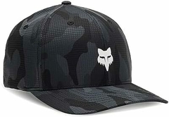 GORRA FOX CAMO TECH FLEXFIT CAMO GRIS LOGO BLANCO