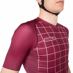 Jersey Bio Racer Belgica Moon Ride Bordeaux Importado S Bolsilo con Cierre