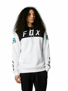 BUZO FOX FGMNT PO FLEECE HOODIE KANGU BLANCO TURQUESA - tienda online